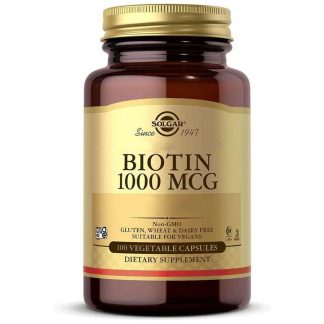 Solgar, Biotin, 1000 mcg, 100 Veg. Kapseln