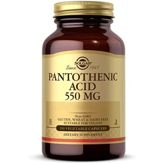 Solgar, Pantothenic Acid, 550mg, 100 Veg. capsules