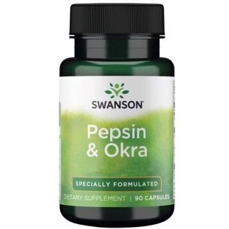Swanson, Pepsin & Okra, 90 capsules