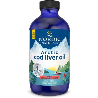 Nordic Naturals, Arctic Cod Liver Oil, 1060mg Omega-3, Strawberry, 237ml