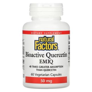Natural Factors, Bioactive Quercetin EMIQ, 50mg, 60 capsules