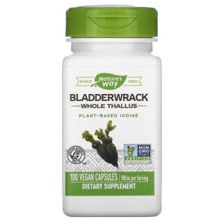 Nature's Way, Bladderwrack Whole Thallus, 580 mg, 100 Veg. capsules | Special item
