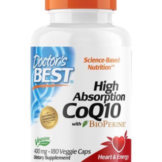Doctor's Best, High Absorption CoQ10, 400mg, 180 veg. Kapseln
