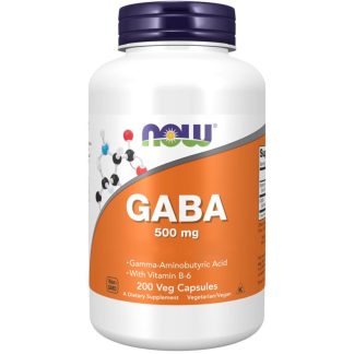 Now Foods, GABA, 500mg, 200 veg. capsules
