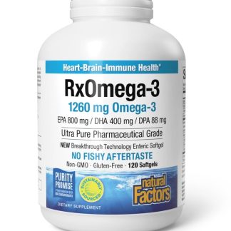 Natural Factors, Rx Omega-3 Factors, 120 softgels
