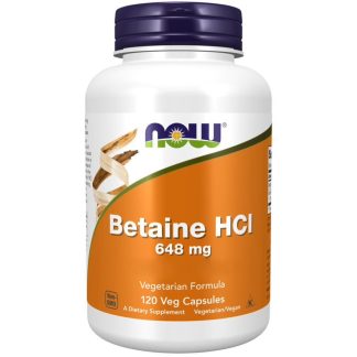 Now Foods, Betaine HCL, 648mg, 120 veg. capsules