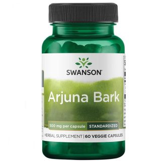 Swanson, Arjuna Bark - Standardised, 500mg, 60 Veg. capsules
