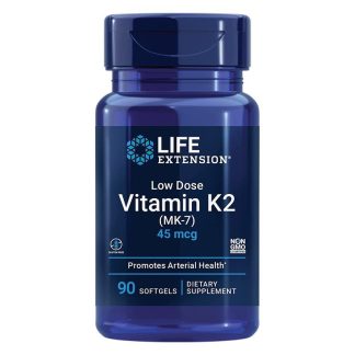 Life Extension, Low-Dose Vitamin K2 (MK-7), 45mcg, 90 softgels