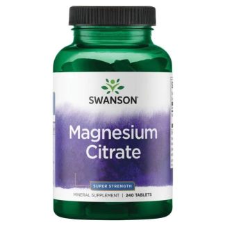 Swanson, Magnesium Citrate - Super Strength, 112.5mg, 240 tablets