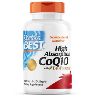 Doctor's Best, High Absorption CoQ10 with BioPerine, 100mg, 60 softgels