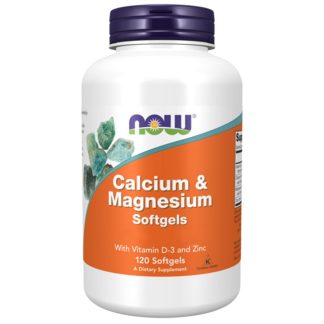 Now Foods, Calcium & Magnesium Softgels, 120 softgels