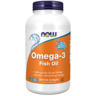 Now Foods, Omega-3 Fish Oil, 1000mg, 200 softgels
