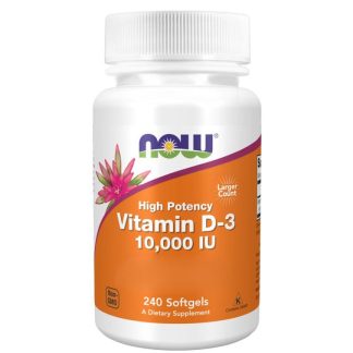 Now Foods, Vitamin D-3, 10000IU, Depot, 240 soft capsules