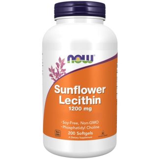Now Foods, Sunflower Lecithin, 1200mg, 200 softgels