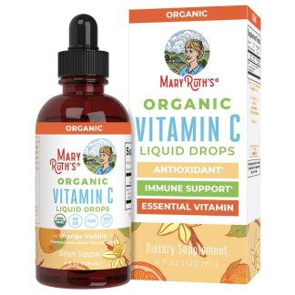 Mary Ruth's Vitamin C Drops, Orange Vanilla Flavour, 120ml