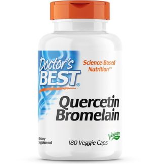 Doctor's Best, Quercetin, Bromelain, 180 Veg. capsules