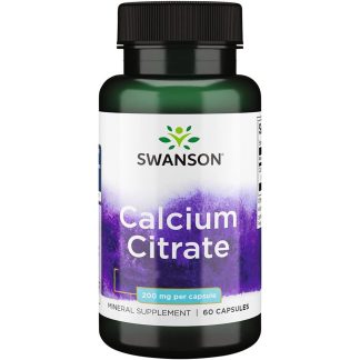Swanson, Calcium Citrate, 200mg, 60 capsules