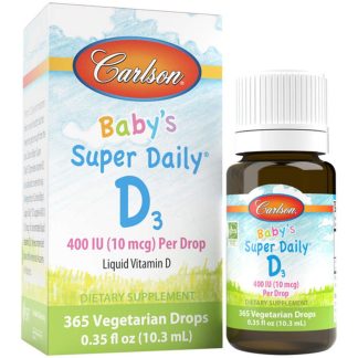 Carlson Labs, Super Daily D3 for Baby, 400IU, 10.3ml