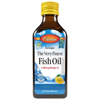 Carlson Labs, The Very Finest Fish Oil, lemon flavor, 1600mg, 200ml