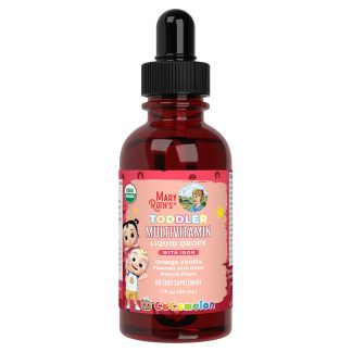 MaryRuth’s, Toddler Multivitamin + Iron Drops, Orange Vanilla Flavour, 30ml