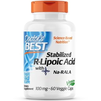 Doctor's Best, Stabilized R-Lipoic-Acid,100mg, 60 veg. capsules