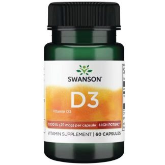 Swanson, Vitamin D3, 1,000IU, 60 capsules
