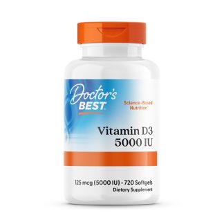 Doctor's Best, Vitamin D3 Depot, 5000 IU, 720 soft capsules