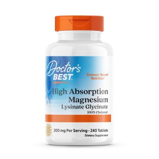 Doctor's Best, High Absorption Magnesium, 240 veg. tablets