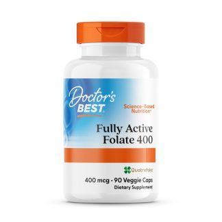 Doctor's Best, Fully Active Folate, 400mcg, 90 veg. capsules