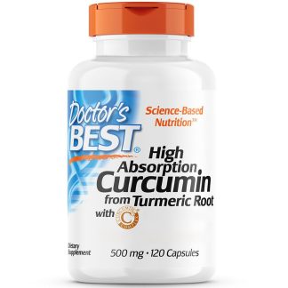 Doctor's Best, High Absorption Curcumin, 500mg, 120 capsules