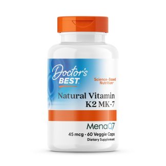 Doctor's Best, natural vitamin K2, 45mcg, 60 veg. capsules