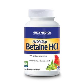 Enzymedica, Betaine HCI, 600mg, 60 capsules