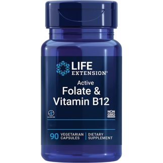 Life Extension, BioActive Folate & Vitamin B12, 90 capsules