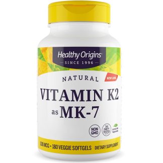 Healthy Origins, Vitamin K2 as MK7, natural, 100mcg, 180 vegetarian softgels