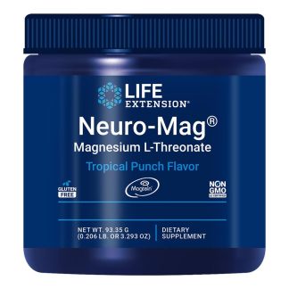 Life Extension Neuro-Mag Magnesium L-Threonate (Tropical Punch) 93.35 grams