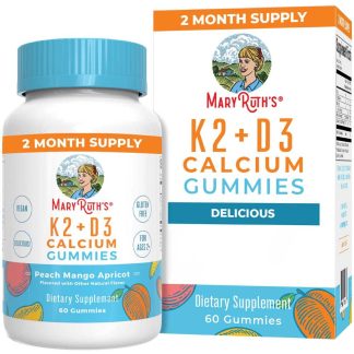 MaryRuth's, Vitamin D3+K2 Gummies, Peach Mango & Apricot, 60 Gummy Bears