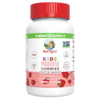 MaryRuth's, Kids Probiotic Gummies, Strawberry, 60 gummy bears