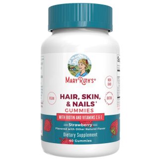 MaryRuth's Hair, Skin, & Nails Gummies, Strawberry Flavour, 60 Gummies