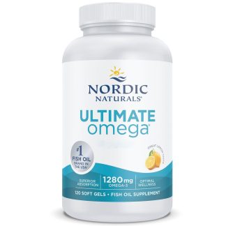 Nordic Naturals, Ultimate Omega, 1280mg Omega-3, lemon, 120 softgels