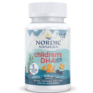 Nordic Naturals, Children's DHA Xtra, 636mg Omega-3, berry, 90 mini softgels