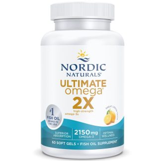 Nordic Naturals, Ultimate Omega 2X, 2150mg Omega-3, lemon, 60 softgels