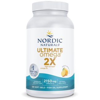Nordic Naturals, Ultimate Omega 2X, 2150mg Omega-3, lemon, 120 softgels