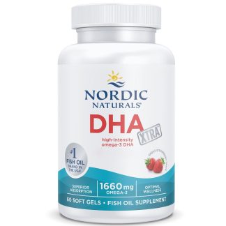 Nordic Naturals, DHA Xtra, 1660mg Omega-3, Strawberry, 60 softgels