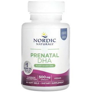 Nordic Naturals,Vegan Prenatal DHA, 250mg, 60 softgels