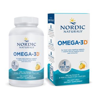 Nordic Naturals, Omega-3D, 690mg & 1000 IU, 120 Softgels