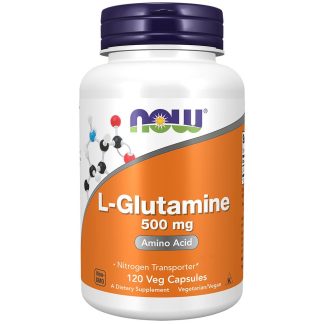 Now Foods, L-Glutamine, 500mg, 120 veg. capsules
