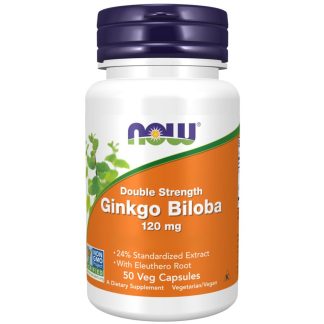 Now Foods, Double Strength Ginkgo Biloba, 120mg, 50 capsules