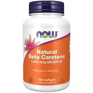 Now Foods, Natural Beta Carotene, 25000IU, 180 softgels