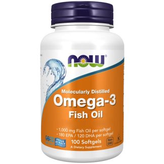 Now Foods, Omega-3, Molecularly Distilled, 100 softgels