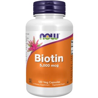 Now Foods, Biotin, 5000 mcg, 120 vegan capsules